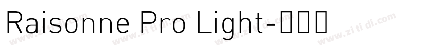Raisonne Pro Light字体转换
